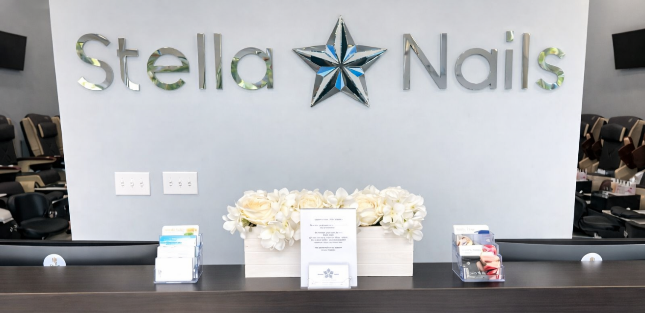 Interior of Stella Nails salon